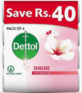 Dettol Soap Skincare 110g - Pack of 4
