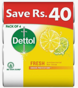 Dettol Soap Fresh 110g - Pack of 4