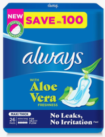 Always T5 Trio New Maxi Thick Extra Long 26 Pads