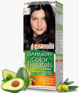 Garnier Color Naturals 1 Noir Black Hair Color Enriched With 3 Essential Oils