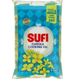 Sufi Canola Cooking Oil 1 Litre Poly Bag