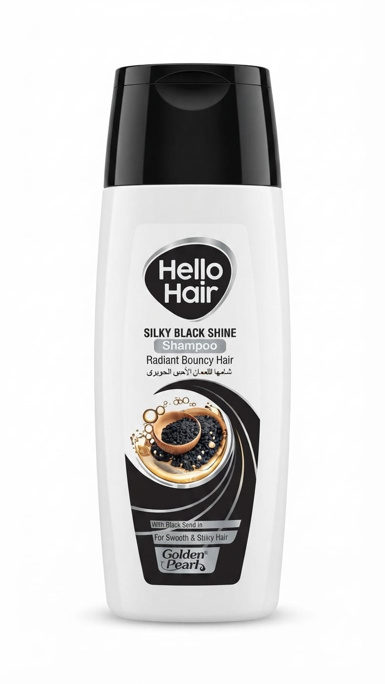 Hello Hair Silky Black Shine Shampoo 360ml