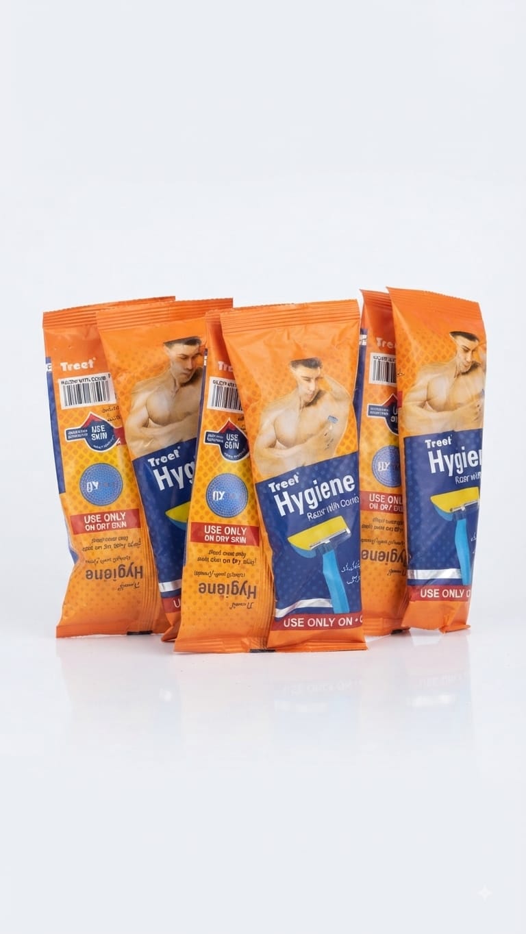 Treel Hyhiene Razor With Comb 6 pcs