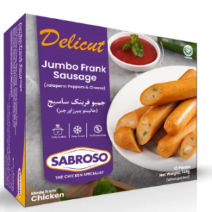 Jumbo Frank Sausage (Jalapeno Peppers & Cheese)
