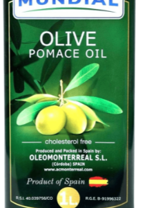 Mundial Olive Pomace Oil Tin (1Ltr)