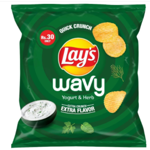 Lays Wavy Yogurt & Herb Rs.30