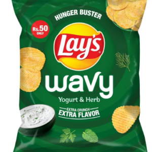 Lays Wavy Yogurt & Herb Rs.50