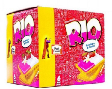 Peek Freans Rio Strawberry Vanilla Half Roll (8pcs)
