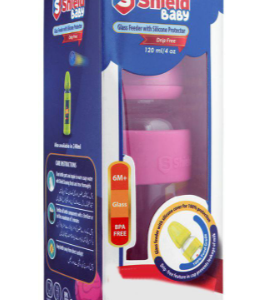 Shield Baby Glass Feeder With Silicon Protector