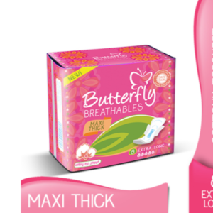 Butterfly Breathables Maxi Thick Extra Long Cotton Top Sheet Available In: 8 piece